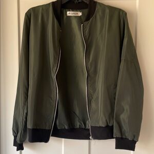 Olive Green Bomber Jacket NWOT